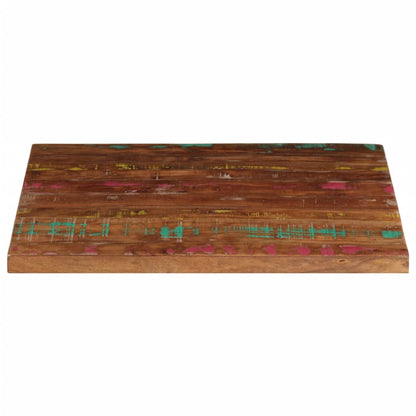 Table Top 70x70x3.8 cm Square Solid Wood Reclaimed