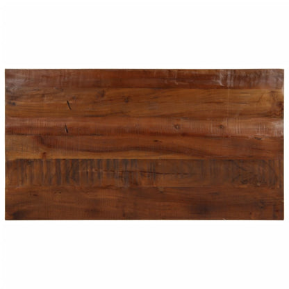 Table Top 100x60x2.5 cm Rectangular Solid Wood Reclaimed