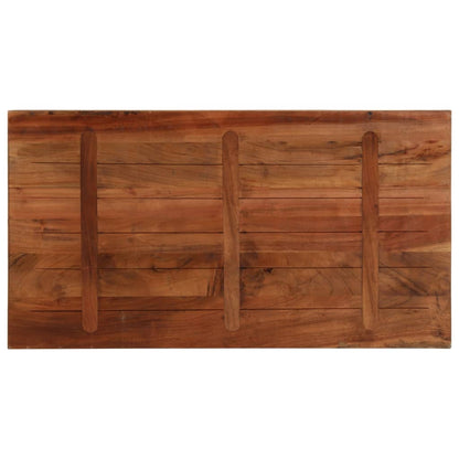 Table Top 100x60x2.5 cm Rectangular Solid Wood Reclaimed