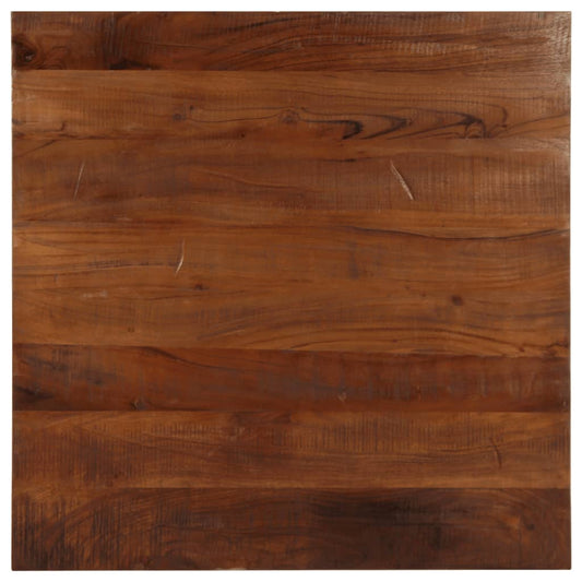 Table Top 80x80x2.5 cm Square Solid Wood Reclaimed