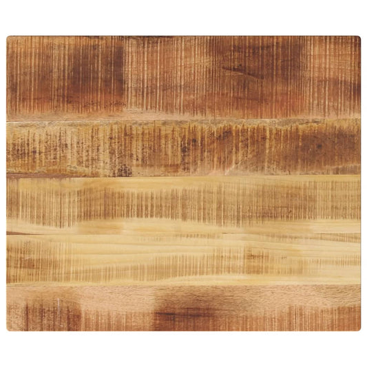 Solid Mango Wood Table Top 60x50x2.5 cm - Rustic Rectangular Design