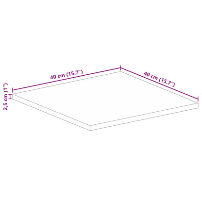 Table Top 40x40x2.5 cm Square Solid Wood Mango