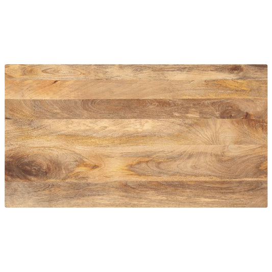 Solid Mango Wood Rectangular Table Top 100x50x3.8 cm