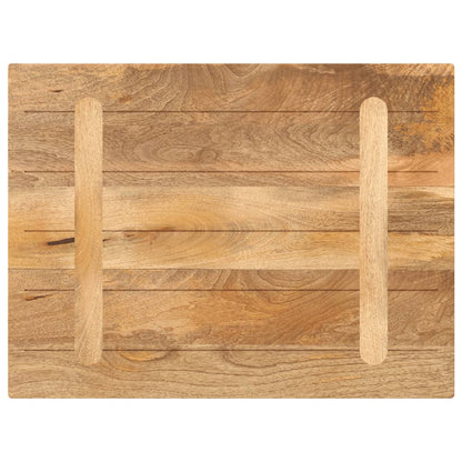 Solid Wood Mango Table Top - 80x60x3.8 cm Rectangular Design