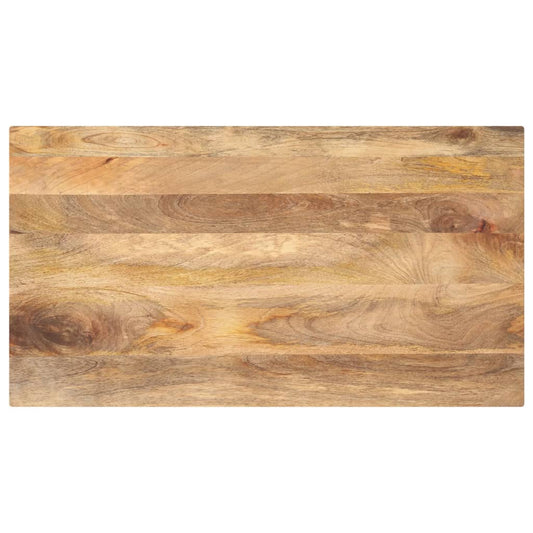 Solid Wood Mango Table Top - 110x60x3.8 cm, Rectangular Design
