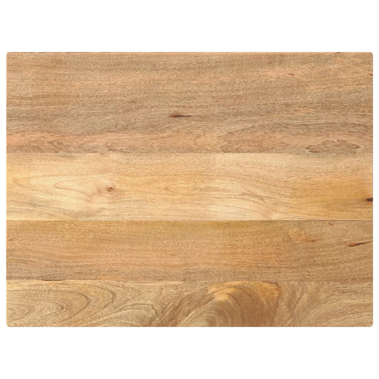 Solid Mango Wood Rectangular Table Top 80x70x3.8 cm