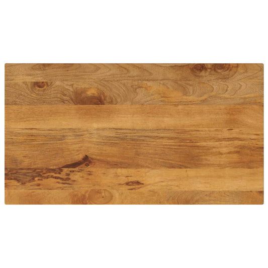 Solid Mango Wood Rectangular Table Top 100x50x3.8 cm