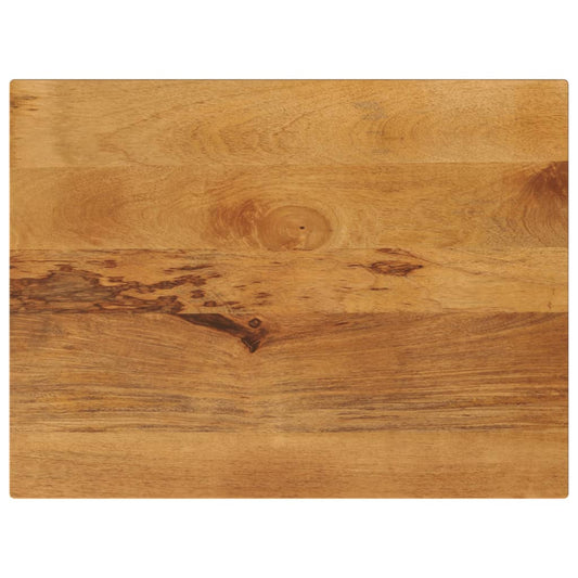 Solid Mango Wood Rectangular Table Top, 80x60x3.8 cm