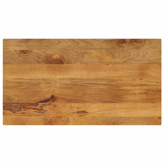 Solid Mango Wood Rectangular Table Top, 100x60 cm