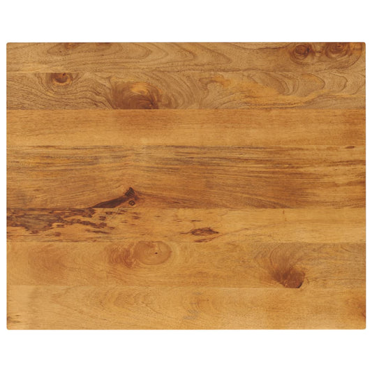 Solid Mango Wood Table Top - 90x80x3.8 cm Rectangular Design