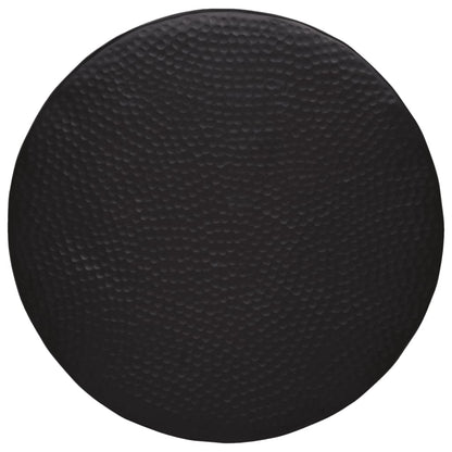 Coffee Table Hammered Aluminium Ø 50x30 cm Black