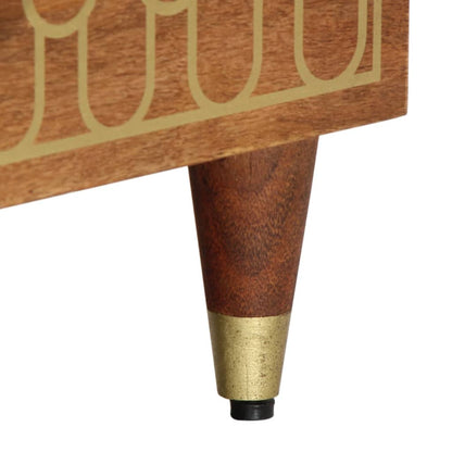 TV Cabinet 100x33x46 cm Solid Wood Mango