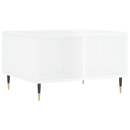 Coffee Table High Gloss White 60x50x36.5 cm Engineered Wood