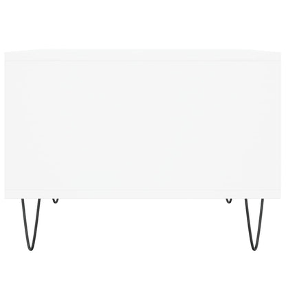 Coffee Table White 60x50x36.5 cm Engineered Wood