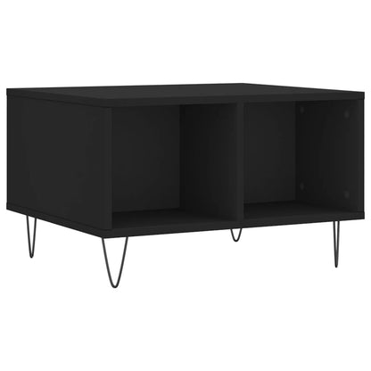 Coffee Table Black 60x50x36.5 cm Engineered Wood