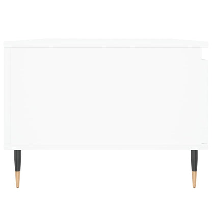 Coffee Table White 90x50x36.5 cm Engineered Wood