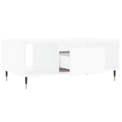 Coffee Table White 90x50x36.5 cm Engineered Wood
