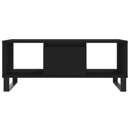 Coffee Table Black 90x50x36.5 cm Engineered Wood