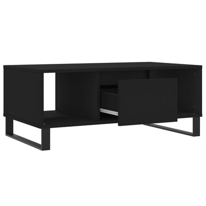 Coffee Table Black 90x50x36.5 cm Engineered Wood