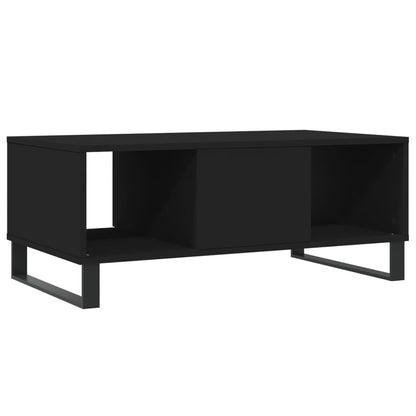 Coffee Table Black 90x50x36.5 cm Engineered Wood