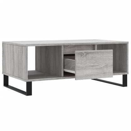 Coffee Table Grey Sonoma 90x50x36.5 cm Engineered Wood
