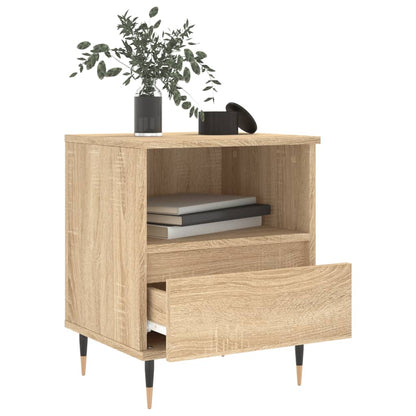 Sonoma Oak Bedside Cabinets Set, 40x35x50 cm, Engineered Wood (2 pcs)