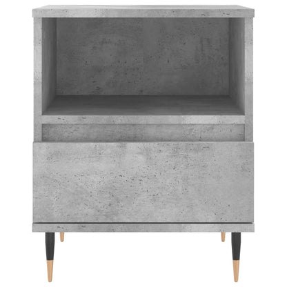 Concrete Grey Bedside Cabinet, 40x35x50 cm, Engineered Wood