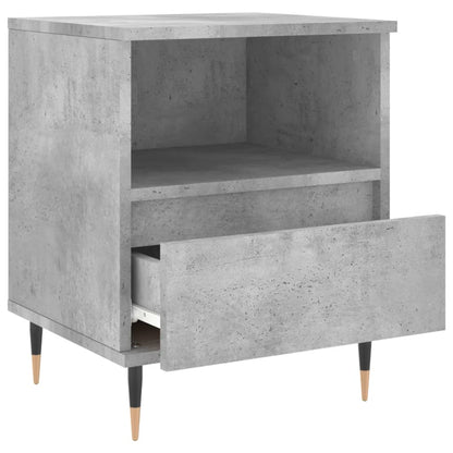 Concrete Grey Bedside Cabinet, 40x35x50 cm, Engineered Wood