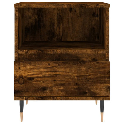 Smoked Oak Bedside Cabinets - Set of 2, 40x35x50 cm, Engineered Wood