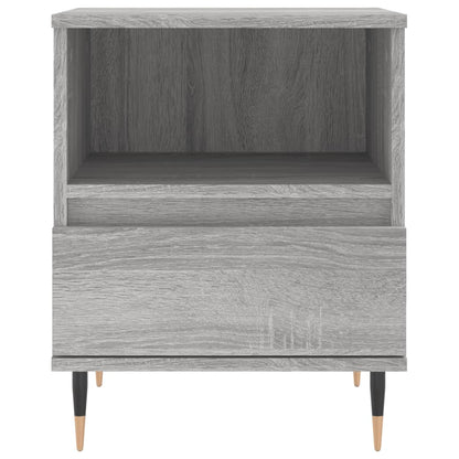 Grey Sonoma Engineered Wood Bedside Cabinet 40x35x50 cm