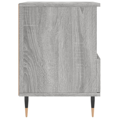 Grey Sonoma Engineered Wood Bedside Cabinet 40x35x50 cm
