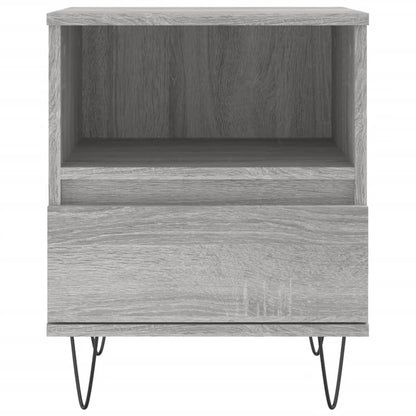 Grey Sonoma Bedside Cabinet 40x35x50 cm - Engineered Wood