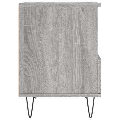 Grey Sonoma Engineered Wood Bedside Cabinets, Set of 2, 40x35x50 cm