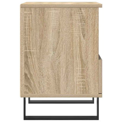 Compact Sonoma Oak Bedside Cabinet - 40x35x50 cm Engineered Wood