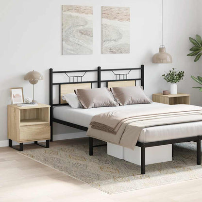 Sonoma Oak Bedside Cabinets Set of 2, 40x35x50 cm, Engineered Wood