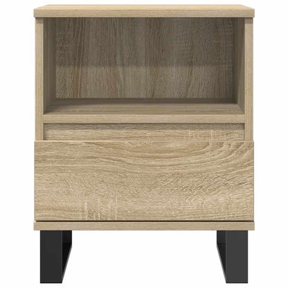 Sonoma Oak Bedside Cabinets Set of 2, 40x35x50 cm, Engineered Wood