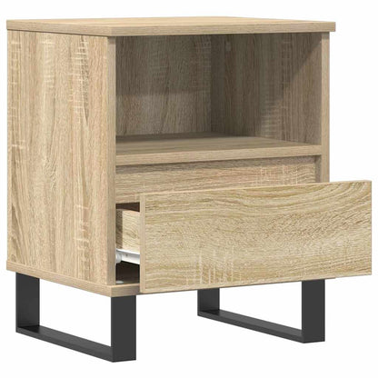 Sonoma Oak Bedside Cabinets Set of 2, 40x35x50 cm, Engineered Wood