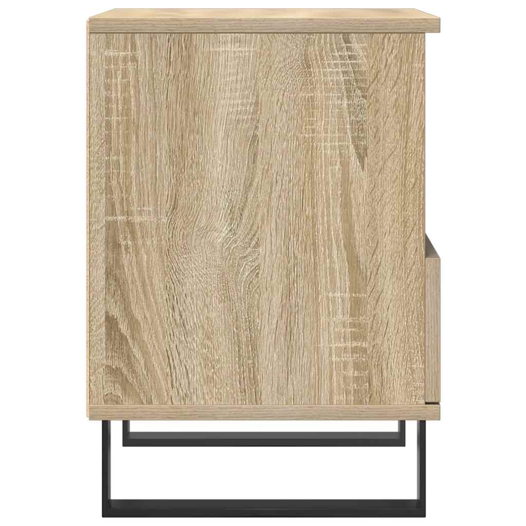Sonoma Oak Bedside Cabinets Set of 2, 40x35x50 cm, Engineered Wood