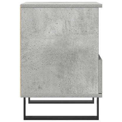 Modern Bedside Cabinet in Concrete Grey, 40x35x50 cm - Engineered Wood