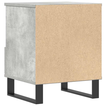 Modern Bedside Cabinet in Concrete Grey, 40x35x50 cm - Engineered Wood