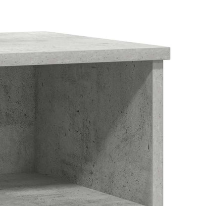 Modern Bedside Cabinet in Concrete Grey, 40x35x50 cm - Engineered Wood