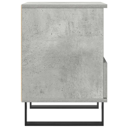 Concrete Grey Bedside Cabinets Set of 2, 40x35x50 cm Wood