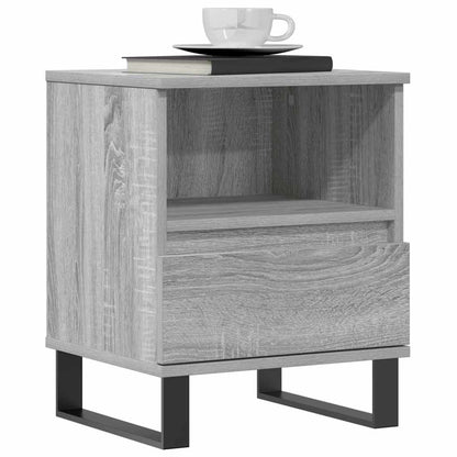 Bedside Cabinet Grey Sonoma 40x35x50 cm Engineered Wood