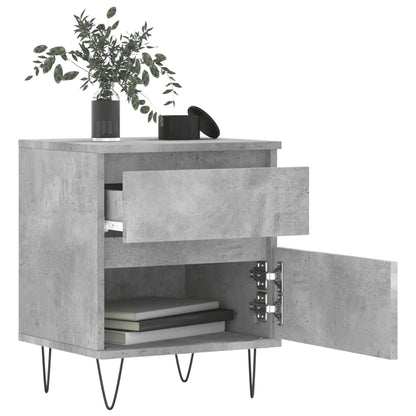 Concrete Grey Bedside Cabinet, 40x35x50 cm, Engineered Wood