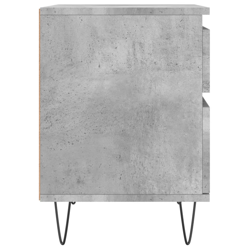 Concrete Grey Bedside Cabinet, 40x35x50 cm, Engineered Wood