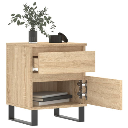 Sonoma Oak Bedside Cabinets 2pcs - 40x35x50cm Engineered Wood