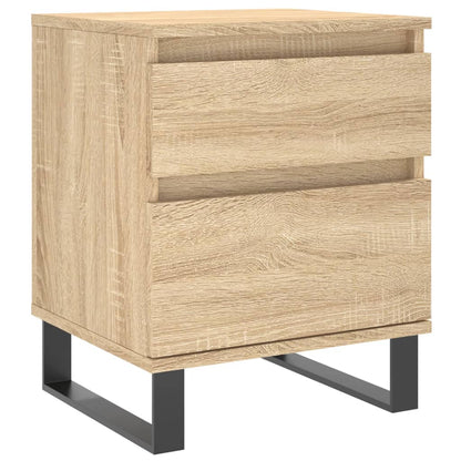 Sonoma Oak Bedside Cabinets 2pcs - 40x35x50cm Engineered Wood