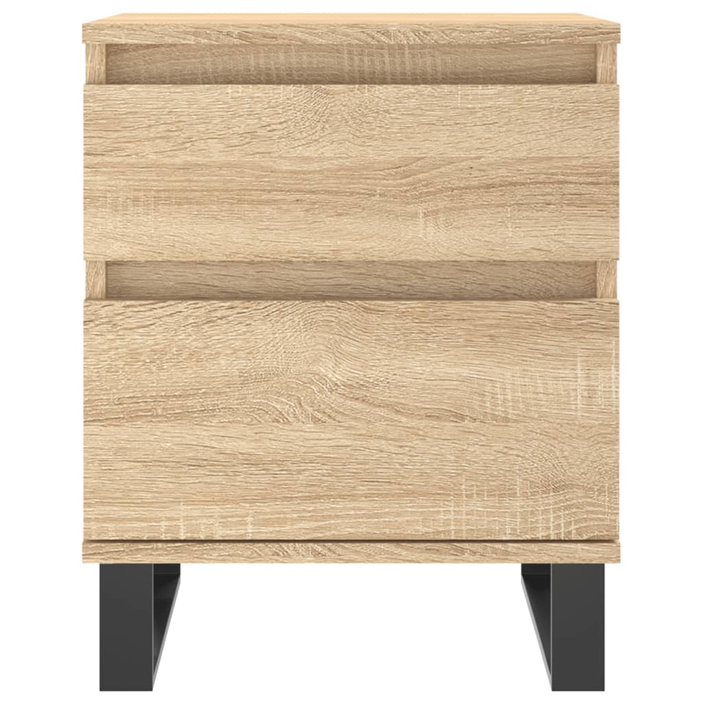 Sonoma Oak Bedside Cabinets 2pcs - 40x35x50cm Engineered Wood
