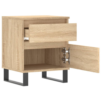 Sonoma Oak Bedside Cabinets 2pcs - 40x35x50cm Engineered Wood