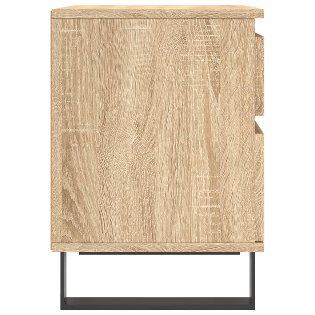 Sonoma Oak Bedside Cabinets 2pcs - 40x35x50cm Engineered Wood
